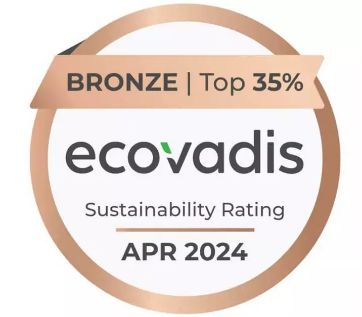 Ecovadis Bronze Level Award Winner