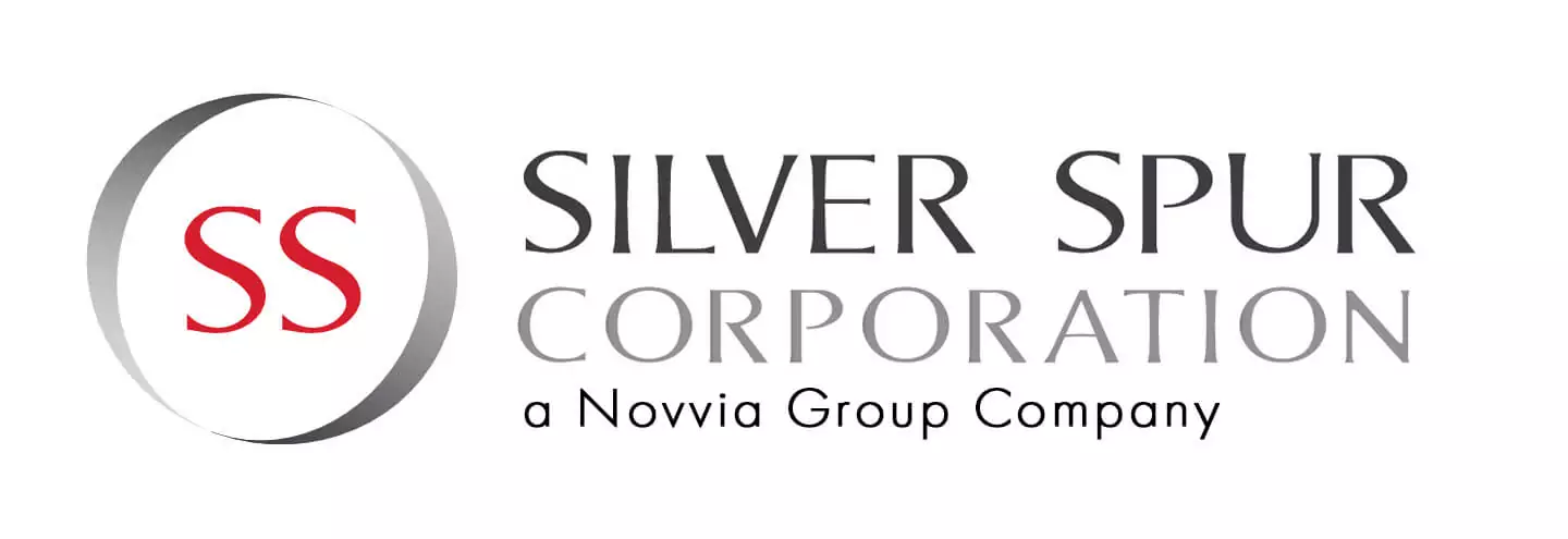 SS Logo Logo of Silver Spur Corporation features "SS" in red inside a circle, with the name "SILVER SPUR CORPORATION" in grey beside it. Below, it reads "a Novvia Group Company" in lighter grey.