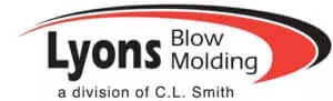 lbm logo lyons blow molding logo