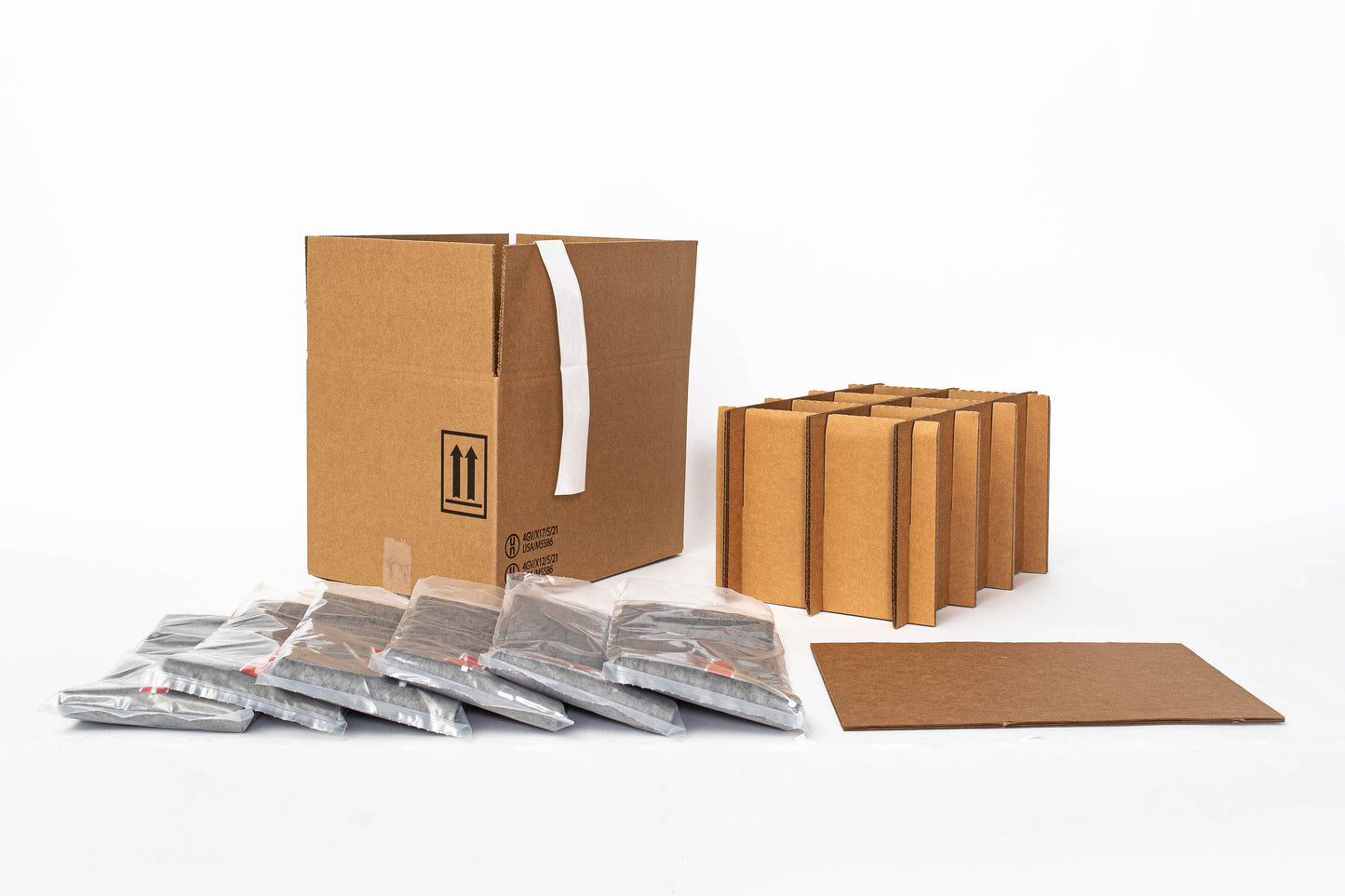 UN4GV 6-in 1 Liter/32oz (or less) Absorbent Bag Packaging Kit